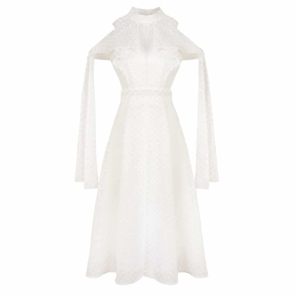 Cotton bud yellow midi dress Clothing dress Luxury Shoes 