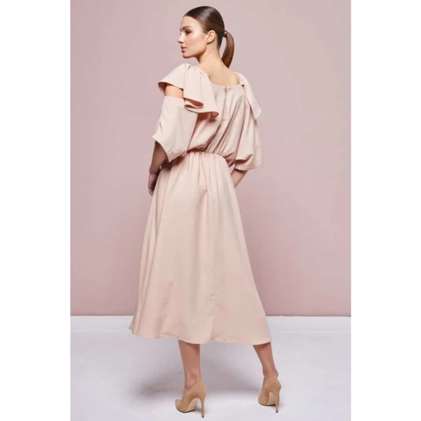 Cotton bud yellow midi dress Clothing dress Luxury Shoes 