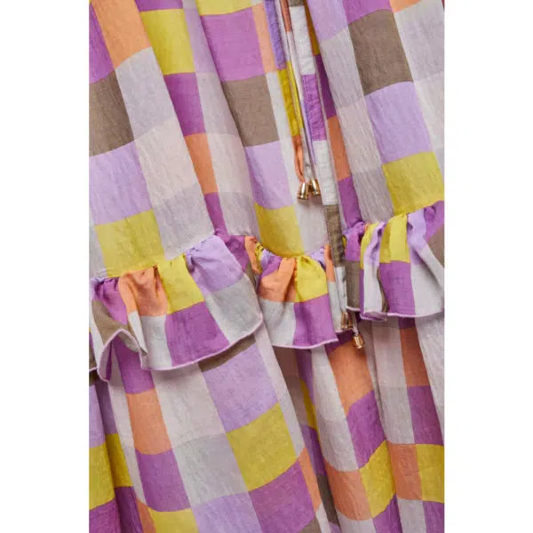 Poca & Poca Candy flurry colorful checkered dress, view 7