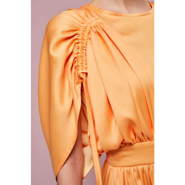 Poca & Poca Athena’s apple orange asymmetrical dress, view 7