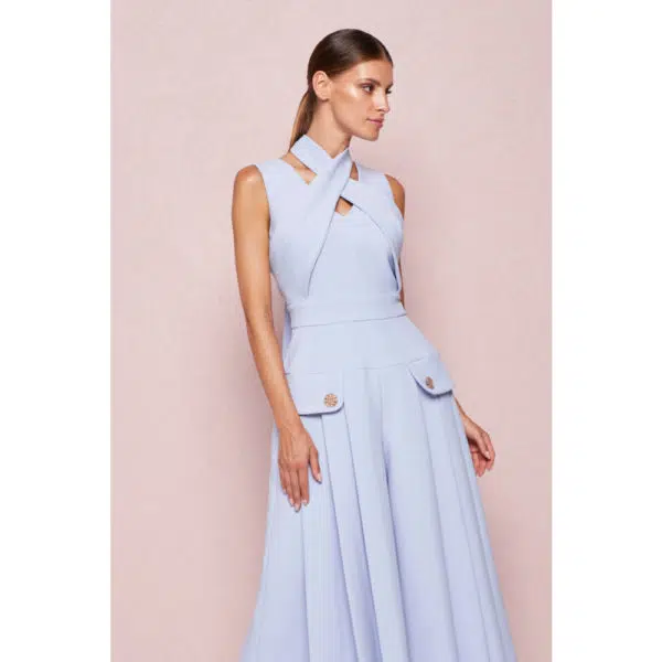 Poca & Poca Forget me not blue jumpsuit, view 5