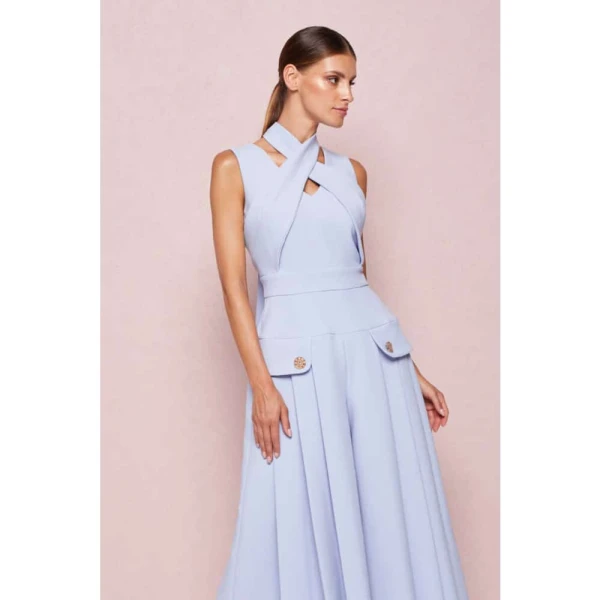 Forget me not blue jumpsuit Clothing exclusive design Luxury Shoes 