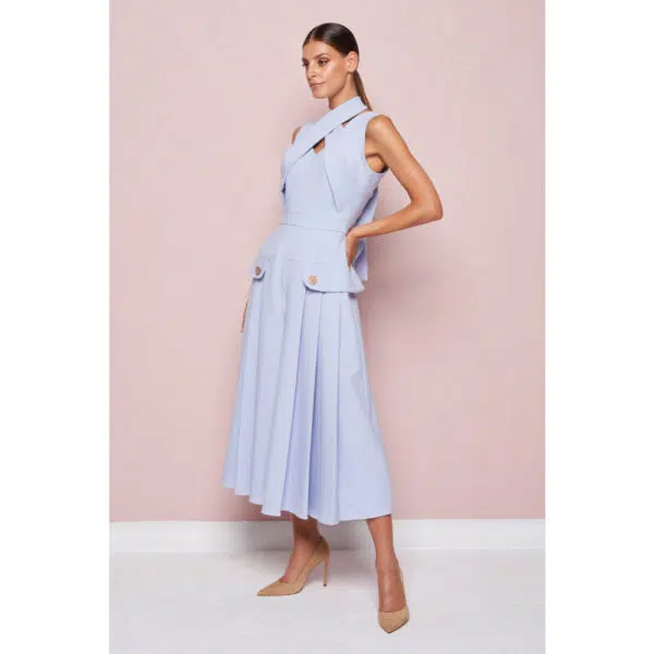 Poca & Poca Forget me not blue jumpsuit, view 3