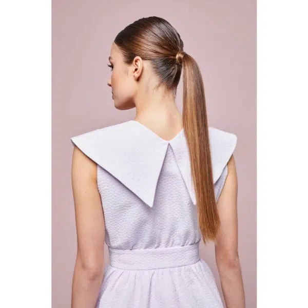 Poca & Poca Antalya’s dream white textured dress, view 5