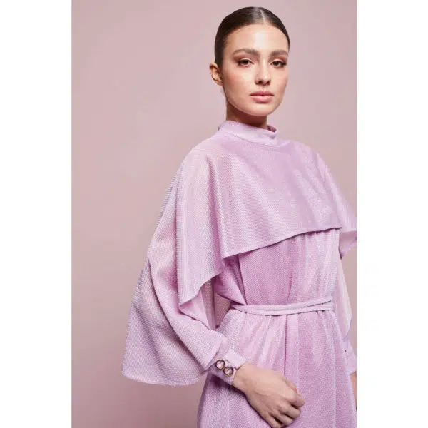 Poca & Poca Moonlight glimmer shimmery textured dress, view 6