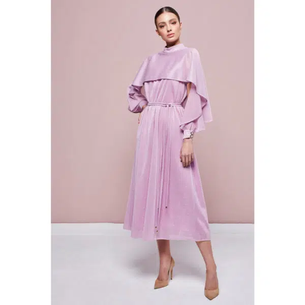 Poca & Poca Moonlight glimmer shimmery textured dress, view 3