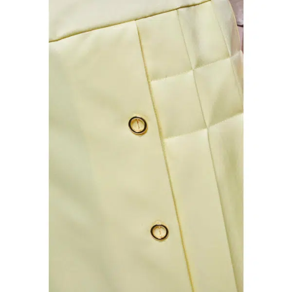 Poca & Poca Sundrop trickery pastel citrin pleated maxi skirt, view 5