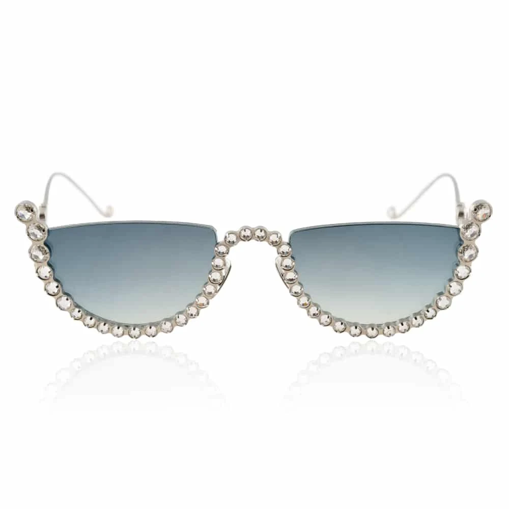 Annna (1) Half moon white gold sunglasses Accessories limited edition Luxury Shoes