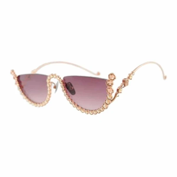 Half moon white gold sunglasses Accessories limited edition Luxury Shoes 