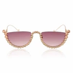 Half moon white gold sunglasses Accessories limited edition Luxury Shoes 