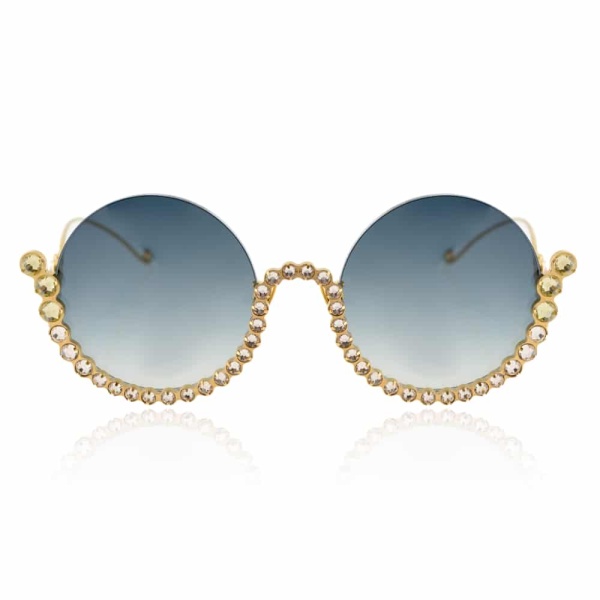 Half moon white gold sunglasses Accessories limited edition Luxury Shoes 