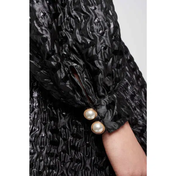 Poca & Poca Midnight brilliant black dress, view 6