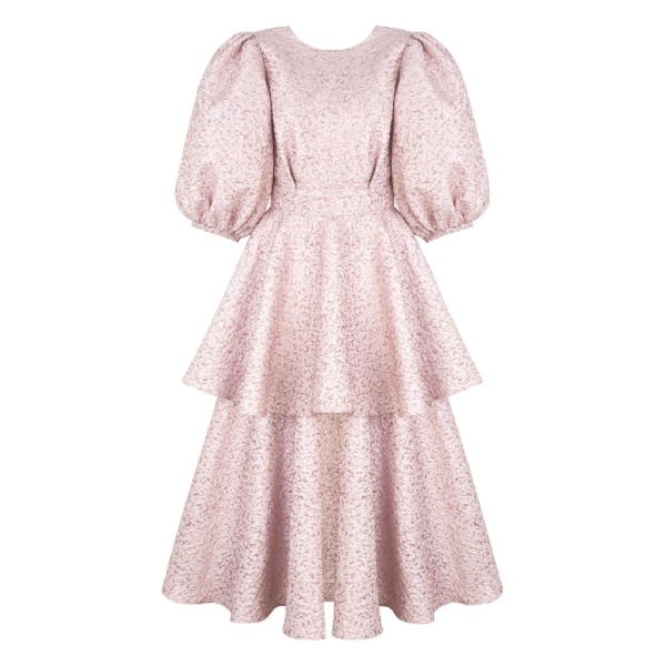 Rosè bellini pink embossed dress Clothing dress Luxury Shoes 
