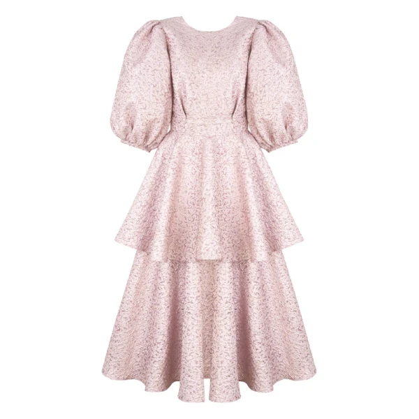 Rosè bellini pink embossed dress Clothing dress Luxury Shoes 