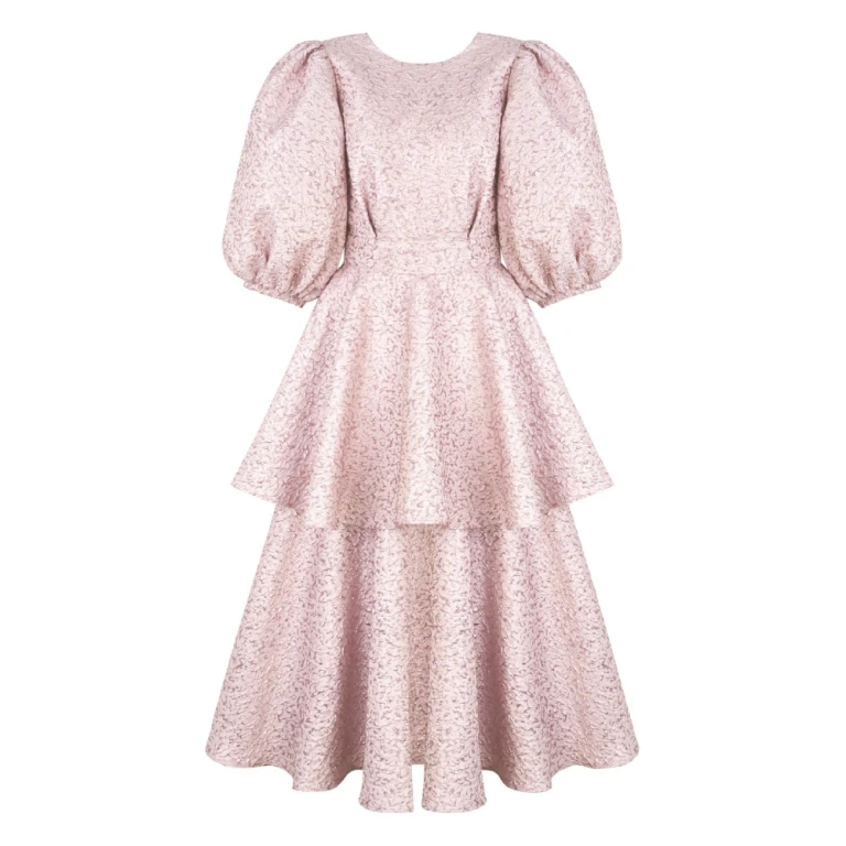 Rosè bellini pink embossed dress Clothing dress Luxury Shoes 