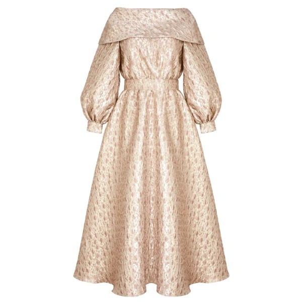 Rosè bellini pink embossed dress Clothing dress Luxury Shoes 