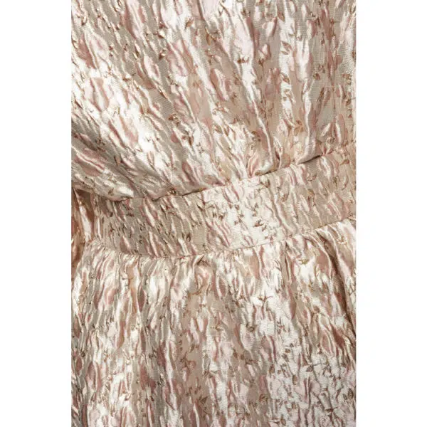 Poca & Poca Marigold gleam gold beige dress, view 5