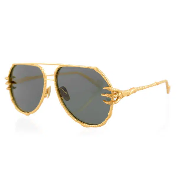 Anna-Karin Karlsson The claw pilot gold sunglasses, view 2