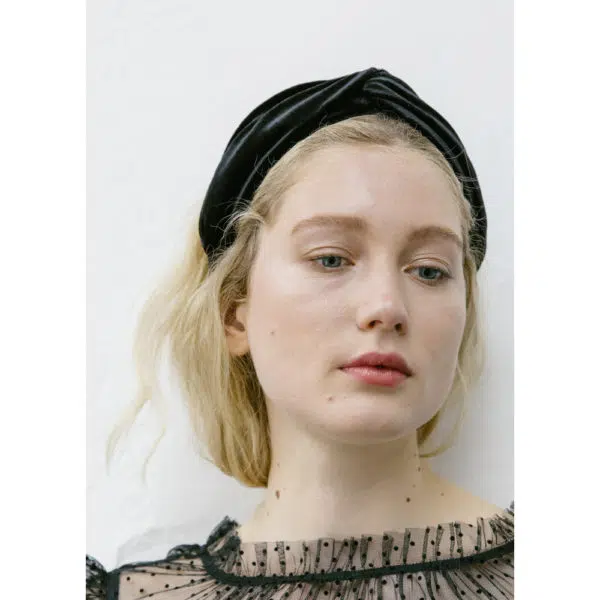 Jennifer Behr Twist In velvet headband, view 3