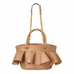 Sleek peanut quilted leather bag Bags bag Luxury Shoes 