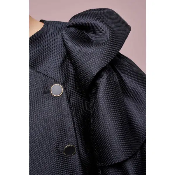 Poca & Poca Dark Monarch black blouse, view 5