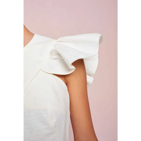 Poca & Poca Timid angel vanilla wide leg jumpsuit, view 5
