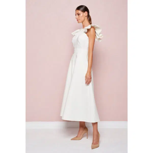 Poca & Poca Timid angel vanilla wide leg jumpsuit, view 4