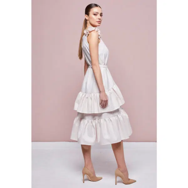 Poca & Poca Dandelion Fairy ivory cocktail dress, view 4