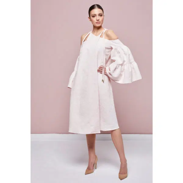 Poca & Poca Paradise Garden ivory cocktail dress, view 3