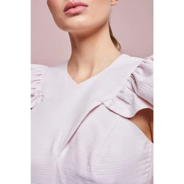 Poca & Poca Timid angel ivory wide leg jumpsuit, view 6