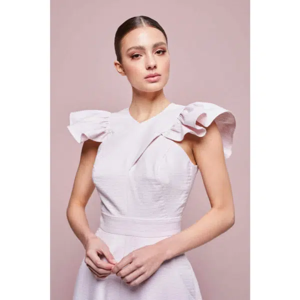 Poca & Poca Timid angel ivory wide leg jumpsuit, view 5