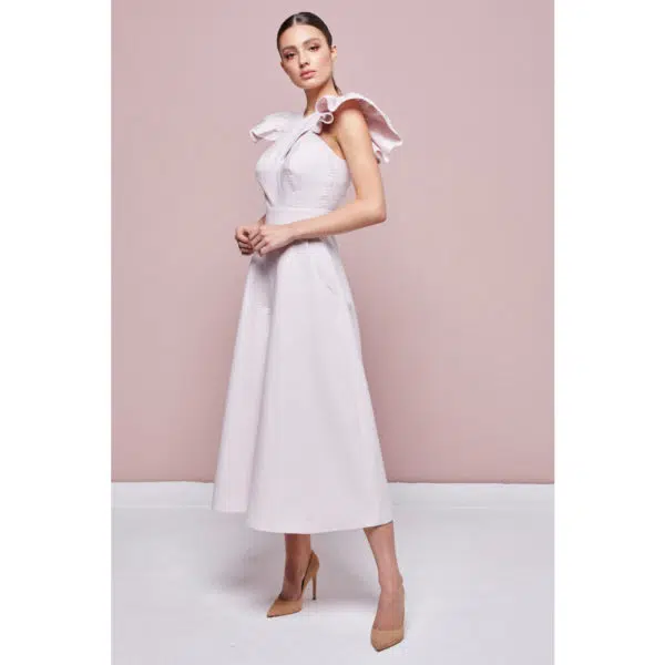 Poca & Poca Timid angel ivory wide leg jumpsuit, view 4