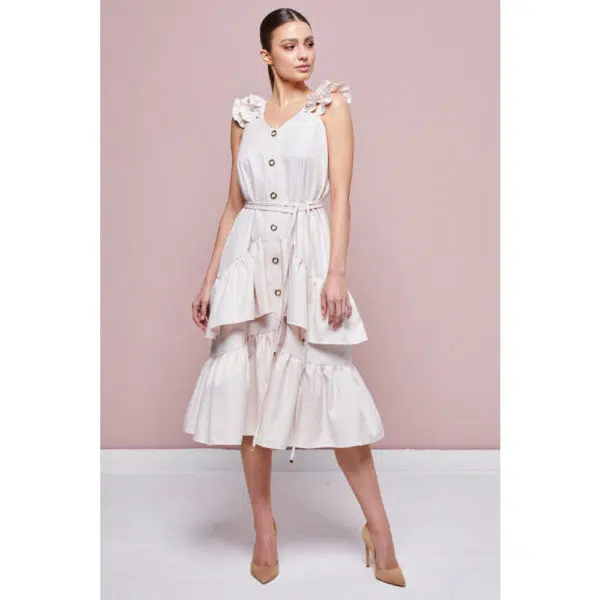 Poca & Poca Dandelion Fairy ivory cocktail dress, view 2