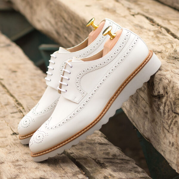 Luxury Handbags by you Mens Dress Longwing Blucher Shoe, view 4