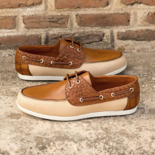  Luxury Handbags by you Brown Mens Boat shoes, view 4
