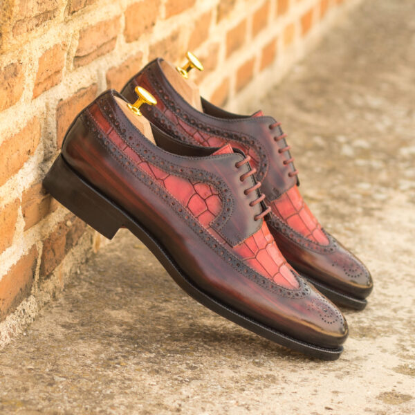  Luxury Handbags by you Hand Made Patina Longwing Blucher Shoe, view 4