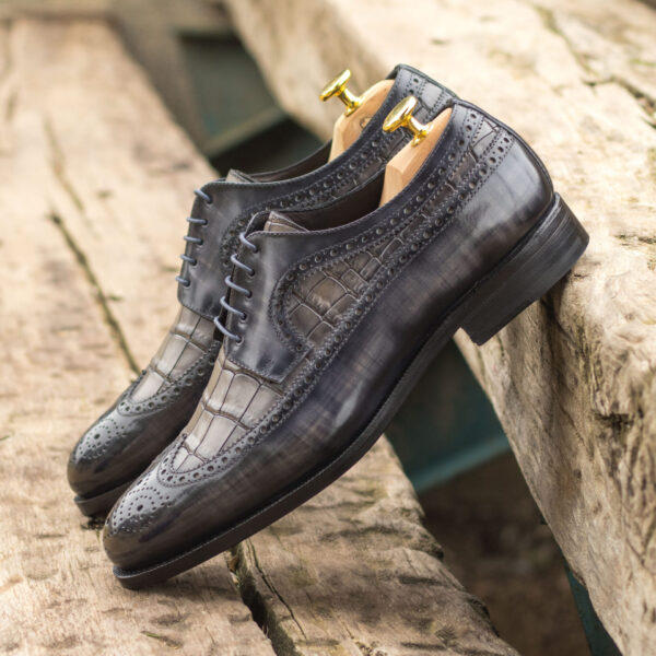  Luxury Handbags by you Hand Made Patina Longwing Blucher Shoe, view 4