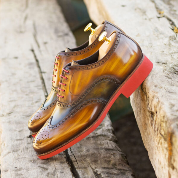  Luxury Handbags by you Hand Made Patina Full Brogue Shoe, view 4