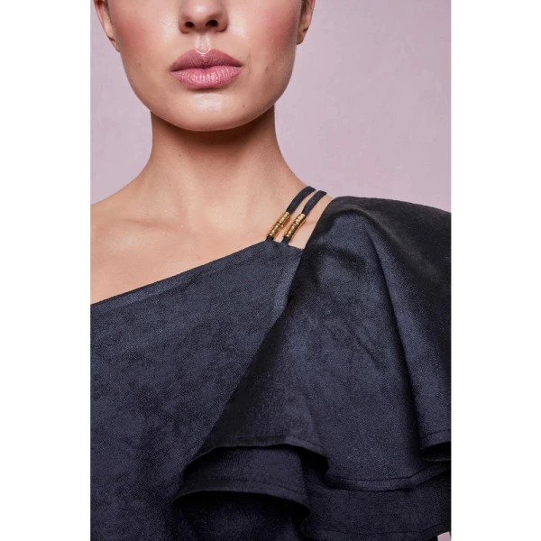 Greek goddess black blouse Clothing blouse Luxury Shoes 