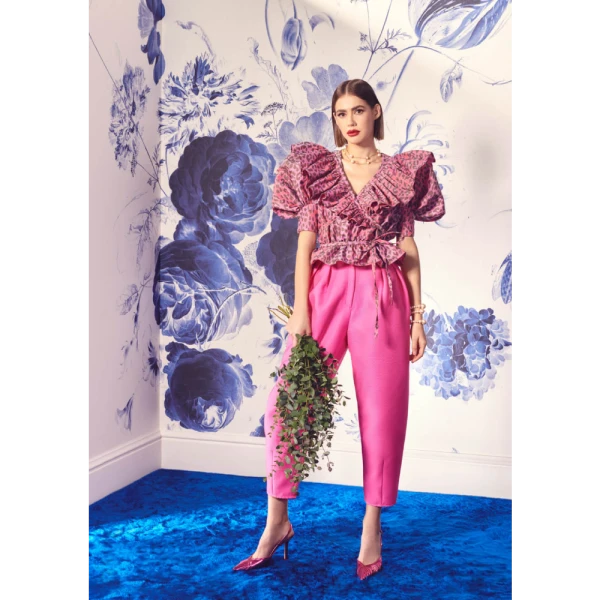 Tulip Fairy pink asymmetrical dress Clothing designer Luxury Shoes 