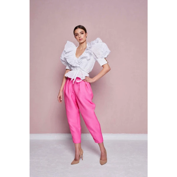 Tulip Fairy pink asymmetrical dress Clothing designer Luxury Shoes 