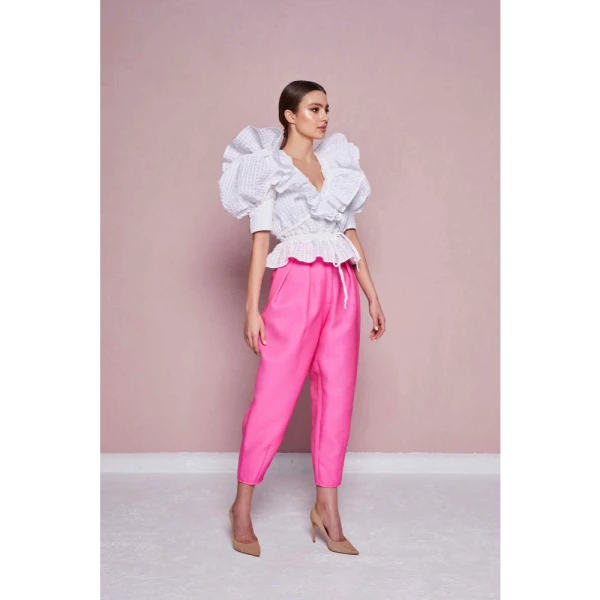 Tulip Fairy pink asymmetrical dress Clothing designer Luxury Shoes 