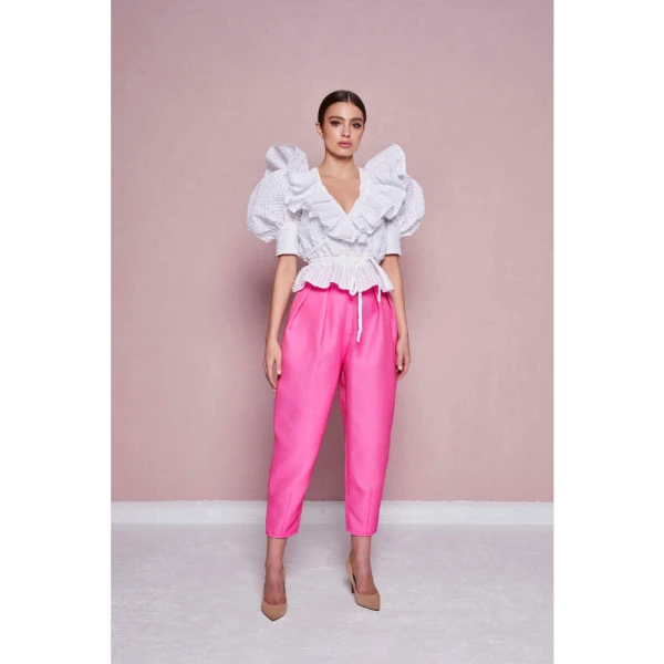 Tulip Fairy pink asymmetrical dress Clothing designer Luxury Shoes 