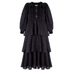 Poca & Poca Night in egypt black midi dress