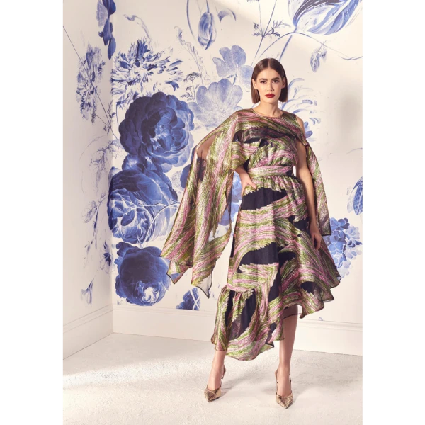 Jungle gardenia pink brown textured dress Clothing designer Luxury Shoes 
