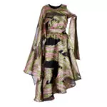 Jungle gardenia pink brown textured dress Clothing designer Luxury Shoes 