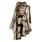 Poca & Poca Northern Lights colorful midi dress