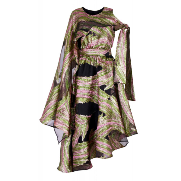 Jungle gardenia pink brown textured dress Clothing designer Luxury Shoes 