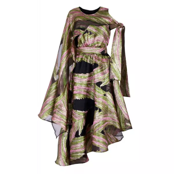 Jungle gardenia pink brown textured dress Clothing designer Luxury Shoes 