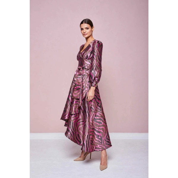 Jungle gardenia pink brown textured dress Clothing designer Luxury Shoes 